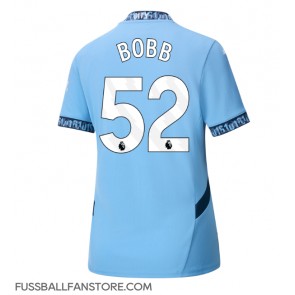 Manchester City Oscar Bobb #52 Replik Heimtrikot Damen 2024-25 Kurzarm